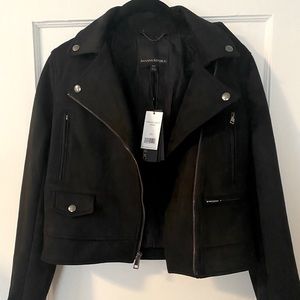 NEW Banana Republic Faux Suede Moto Jacket